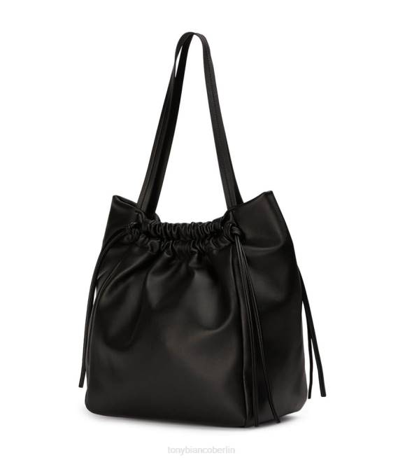 Handtaschen| de Tony Bianco Frauen Glückshandtasche schwarzes Nappaleder 4624688